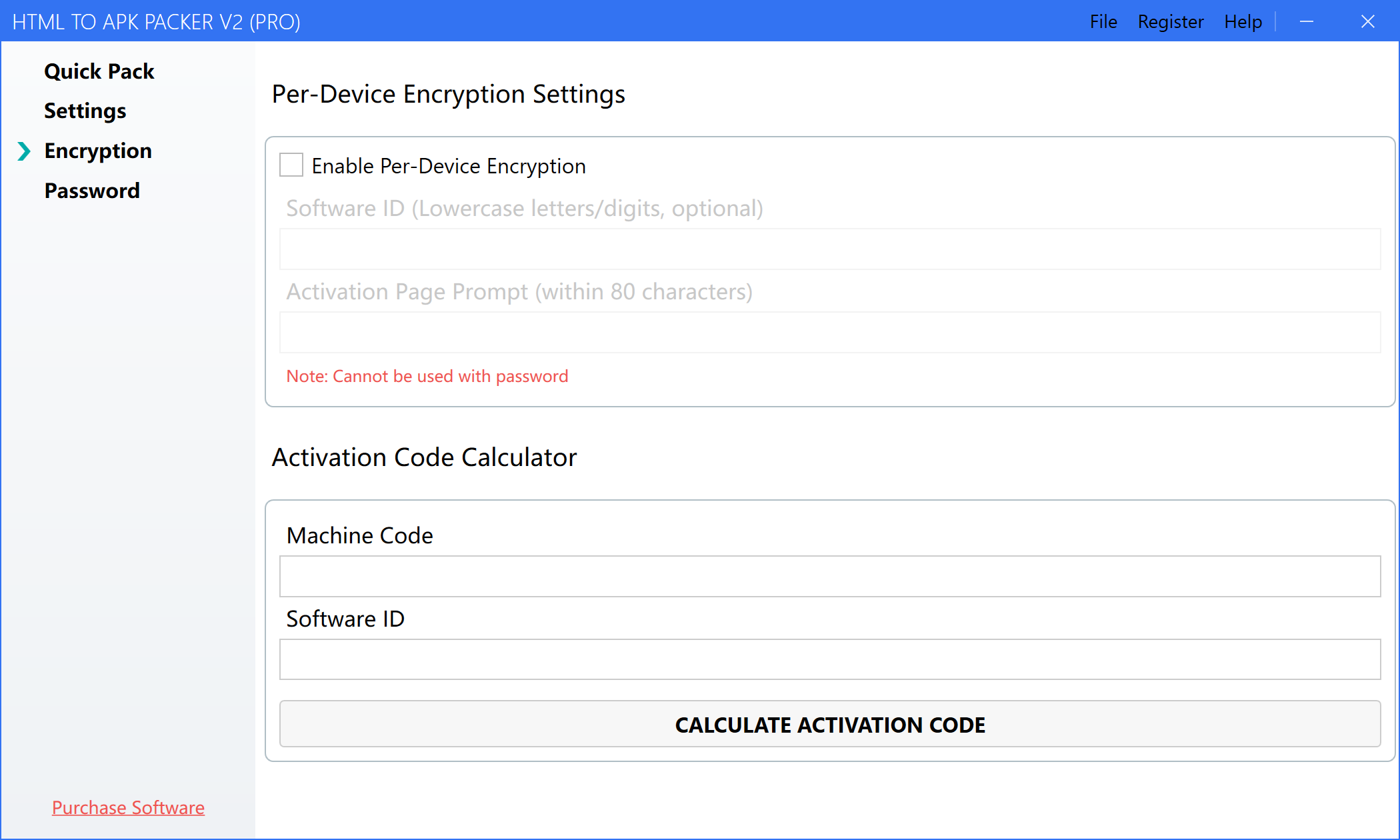 One-Device-One-Code Settings