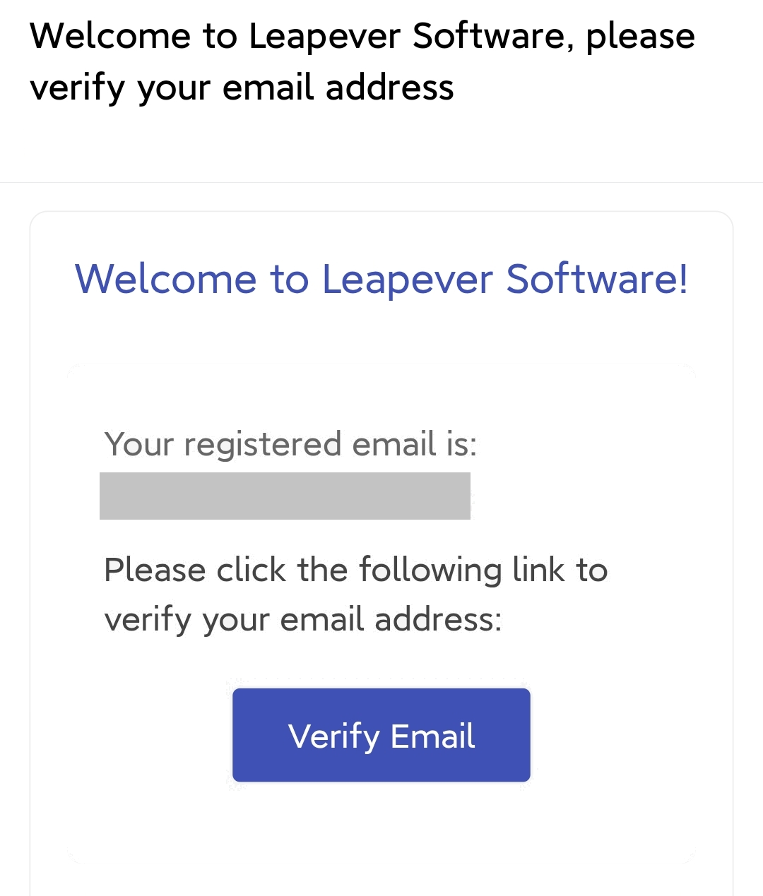 View verification email