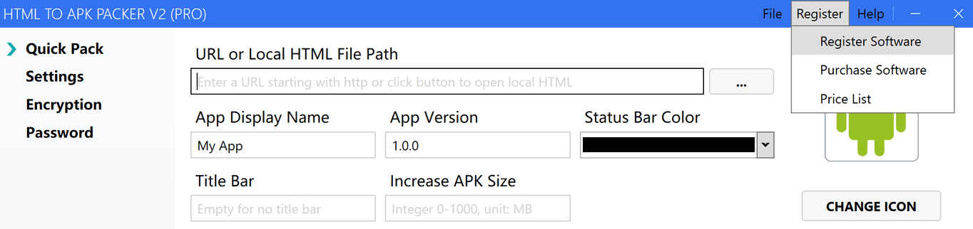 Register Software