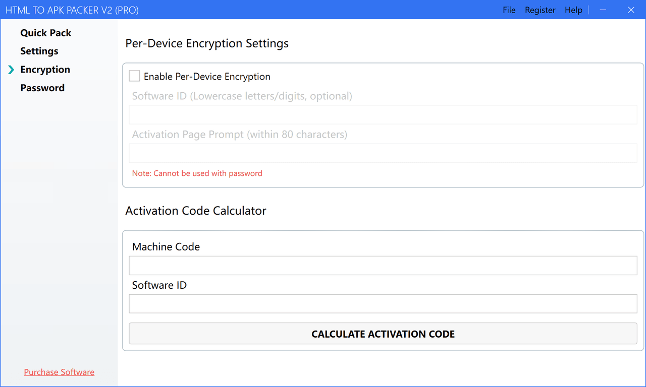 One-Device-One-Code Settings