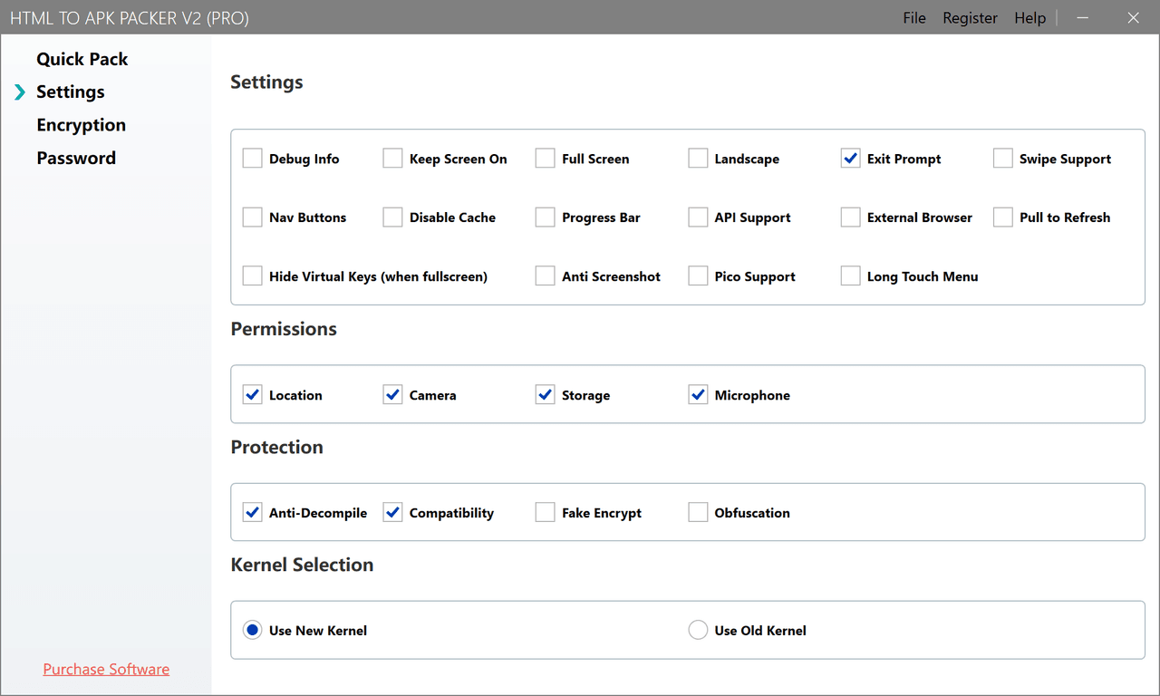 Configuration Options